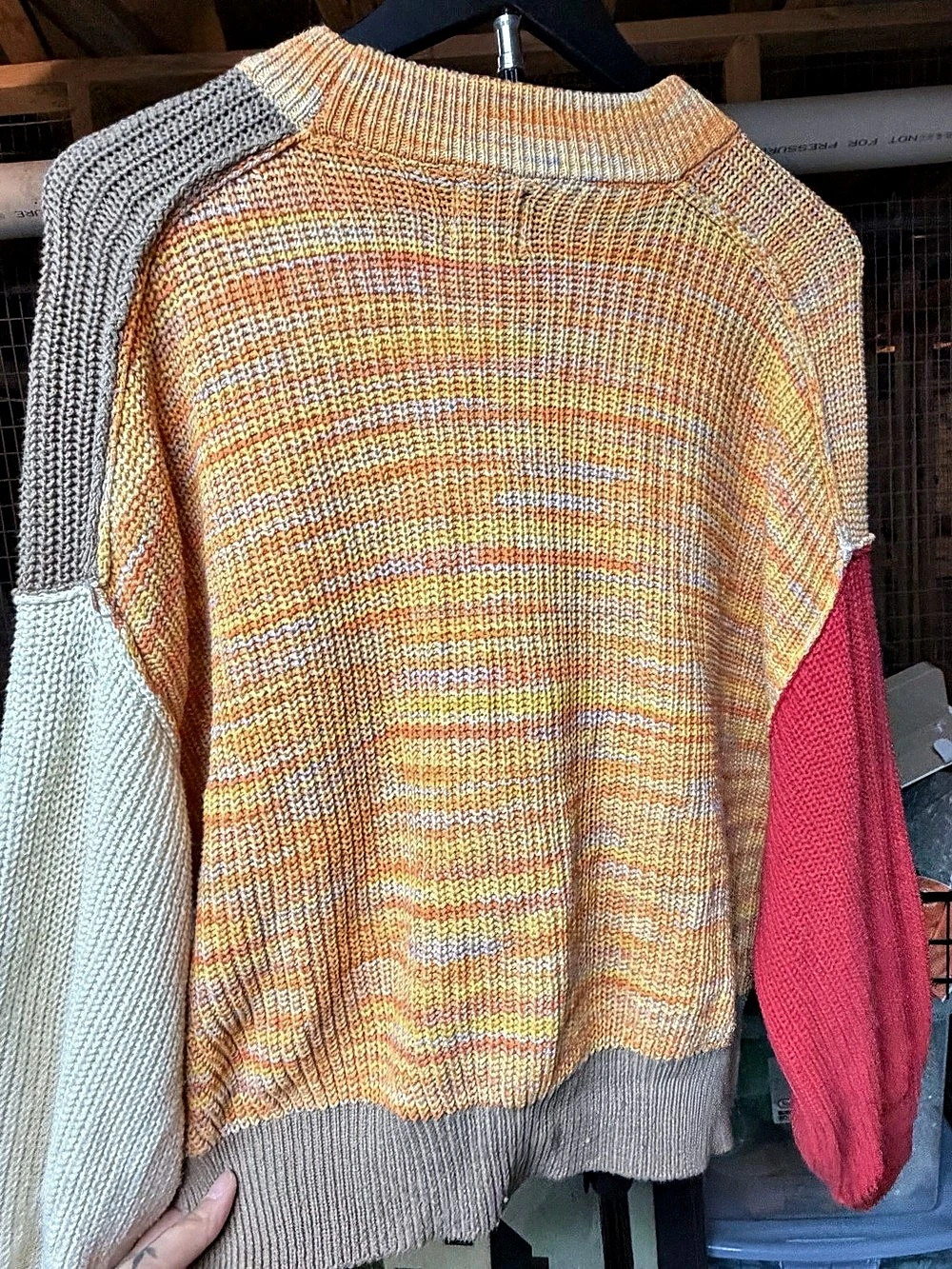 BDG Color Block Knit Sweater XS-T/P